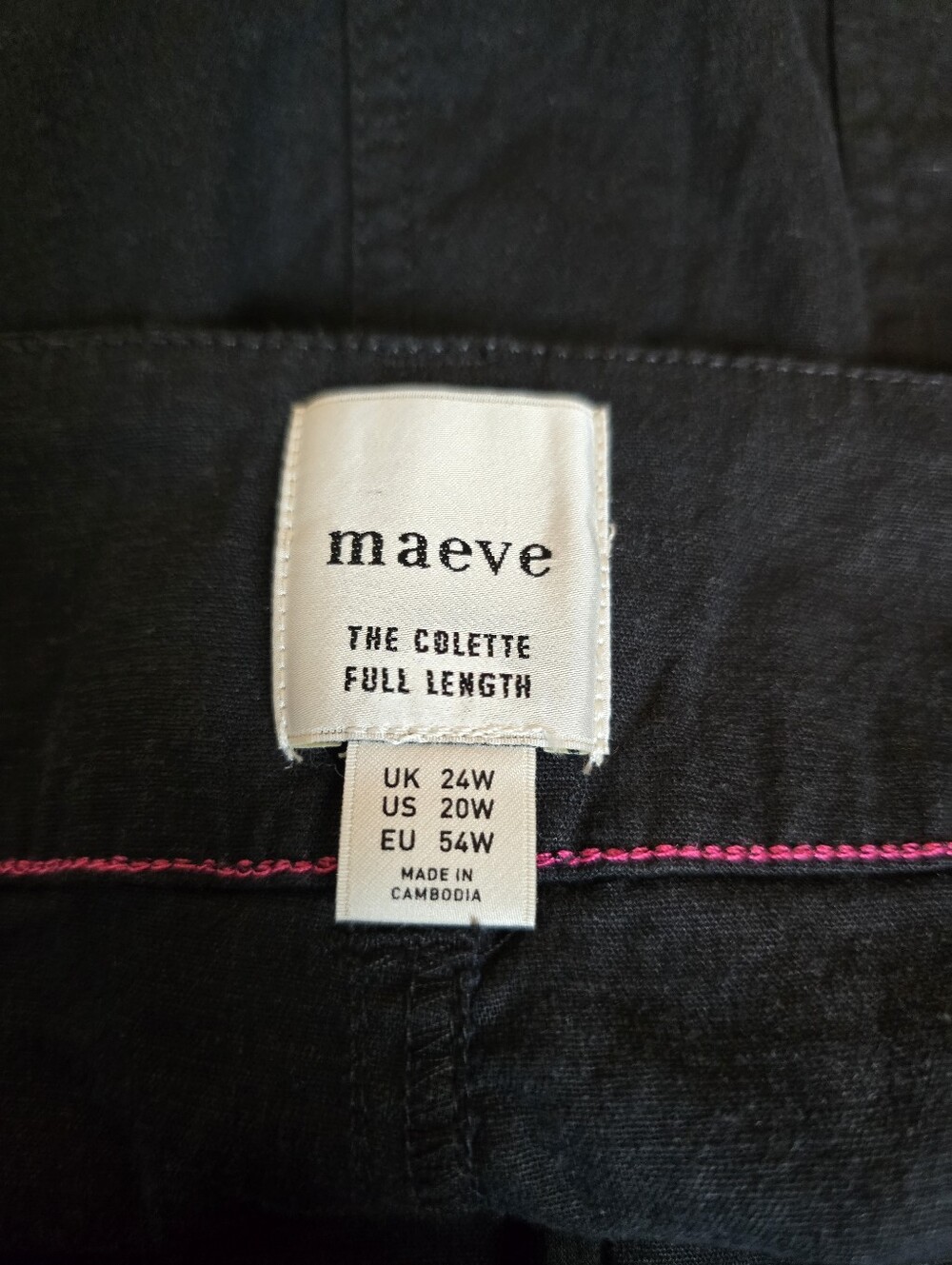 Maeve The Colette Pants Black Wide Leg Full Length 20W Magic Fabric - Picture 5 of 15
